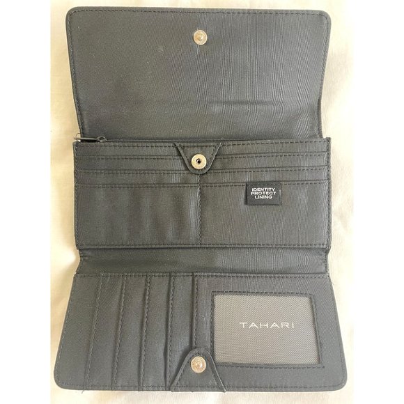 Tahari Clutch Wallet  Snap Trifold  Size-8" x 4”  2 styles NWT. EACH WALLET $35 - Picture 5 of 10